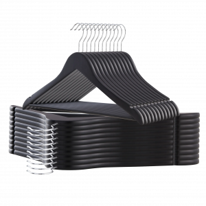 Kleiderbügel schwarz 50er Pack