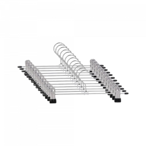 Kleiderbügel Metall mit Klammern - 50er Pack