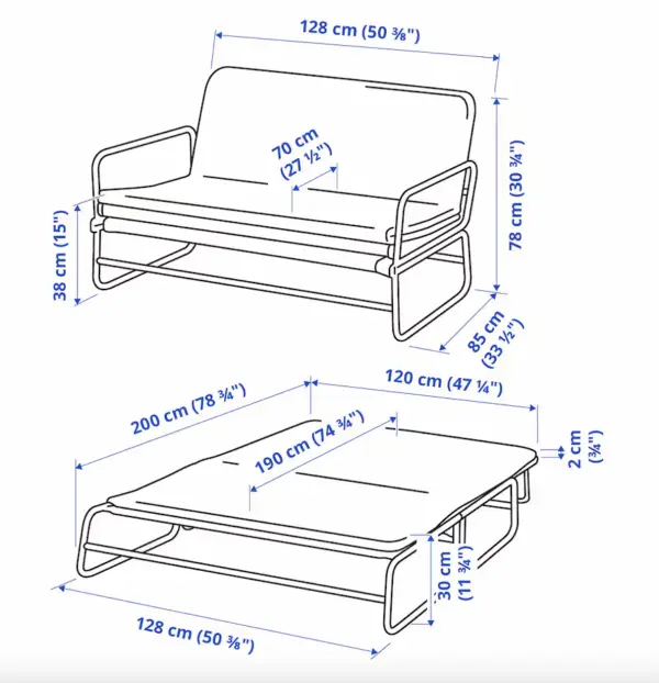 Couch, Sofa mit Schlaffunktion – Bild 4