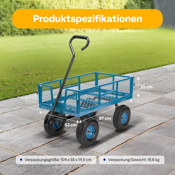 Handpritschenwagen 400kg Belastung – Bild 2