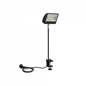 LED-Fluter mit Schraubzwinge